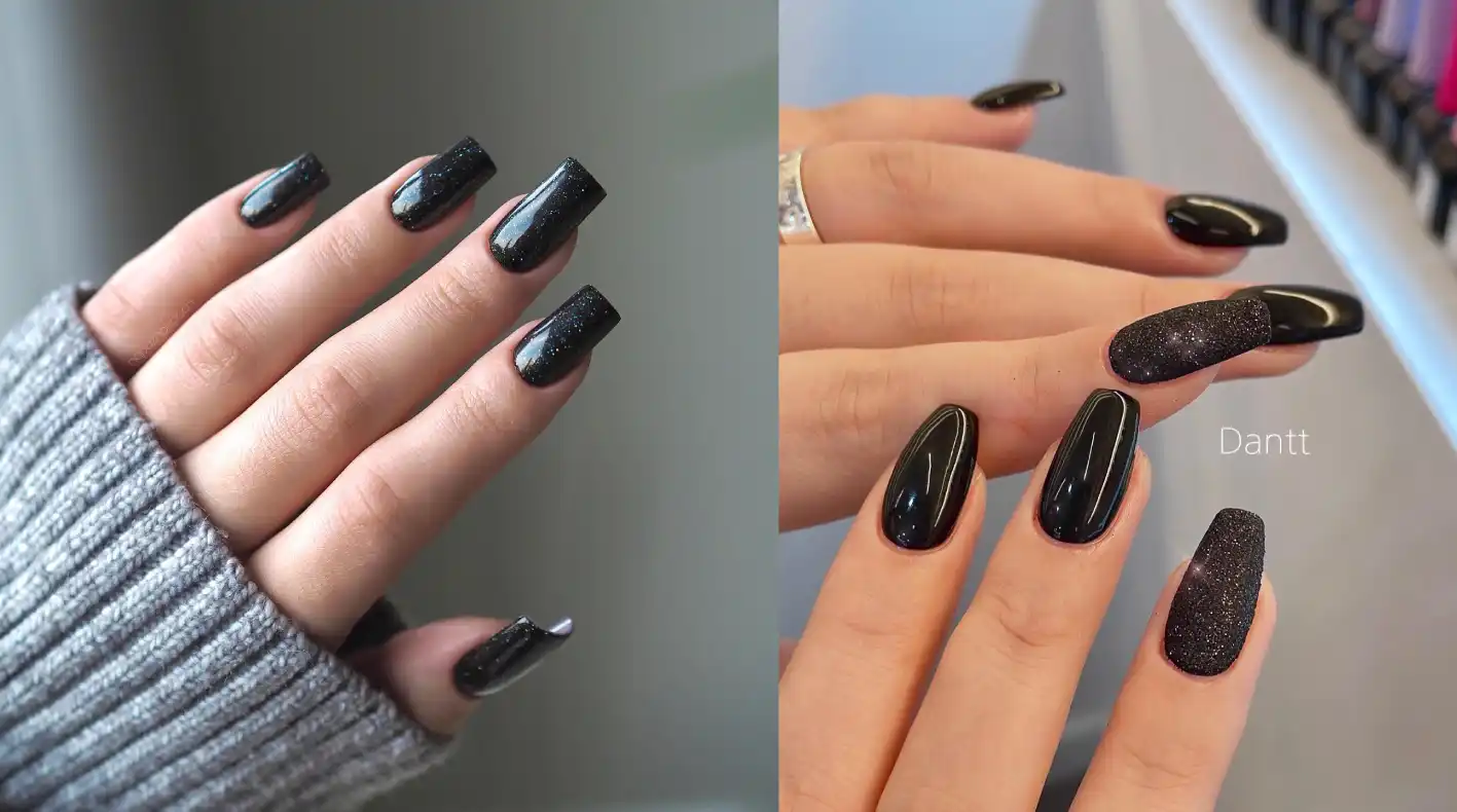 Black Glitter Nail Designs That Are Perfect for Any Occasion