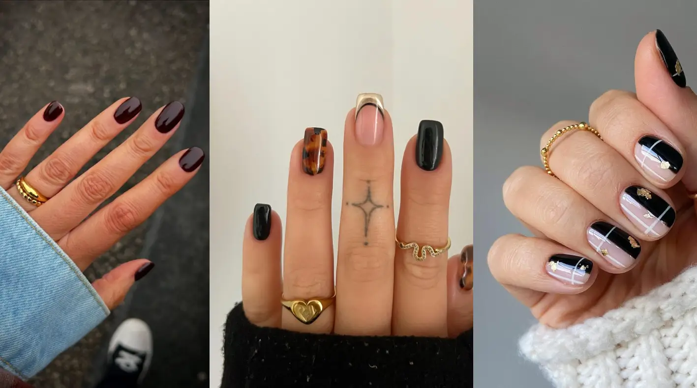 Black Winter Nails That Are Bold and Stunning