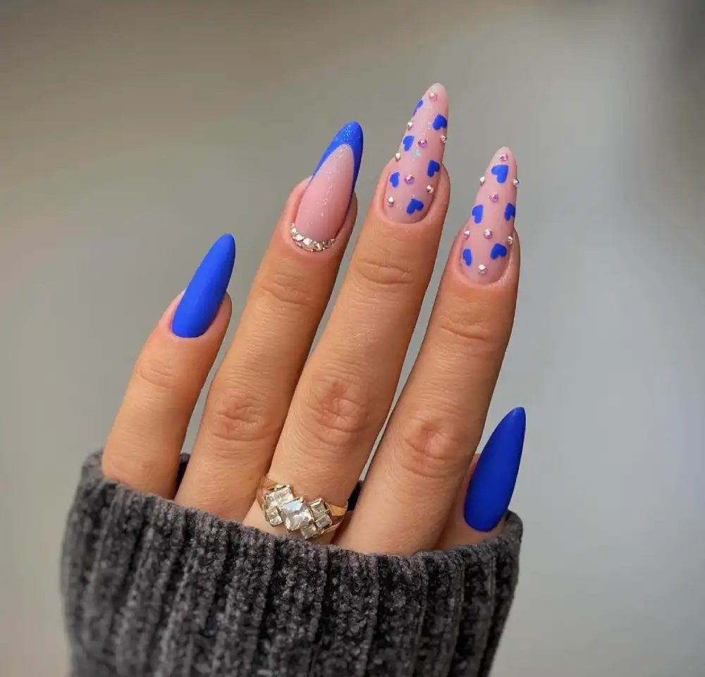 blue valentine nails