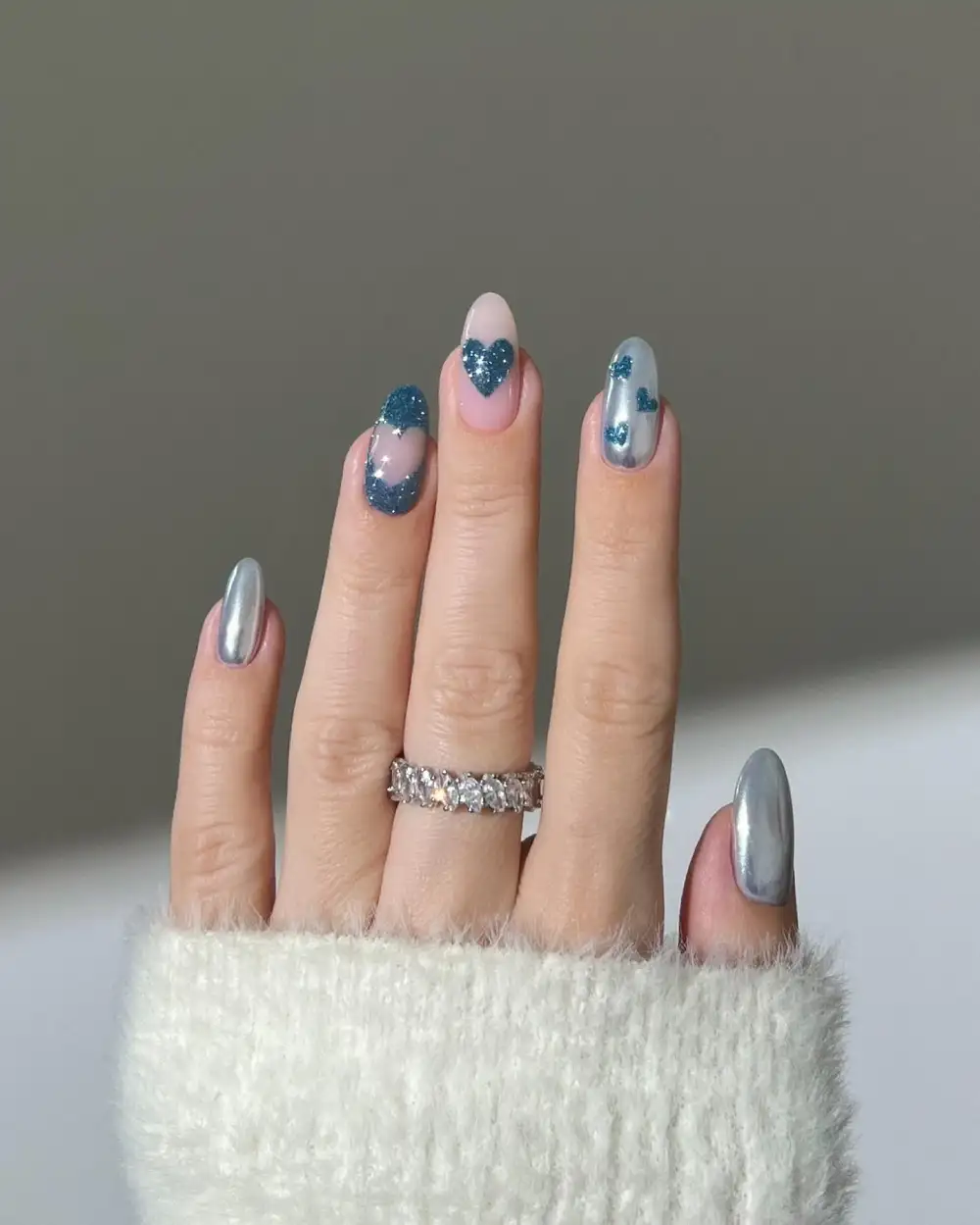 blue valentine nails