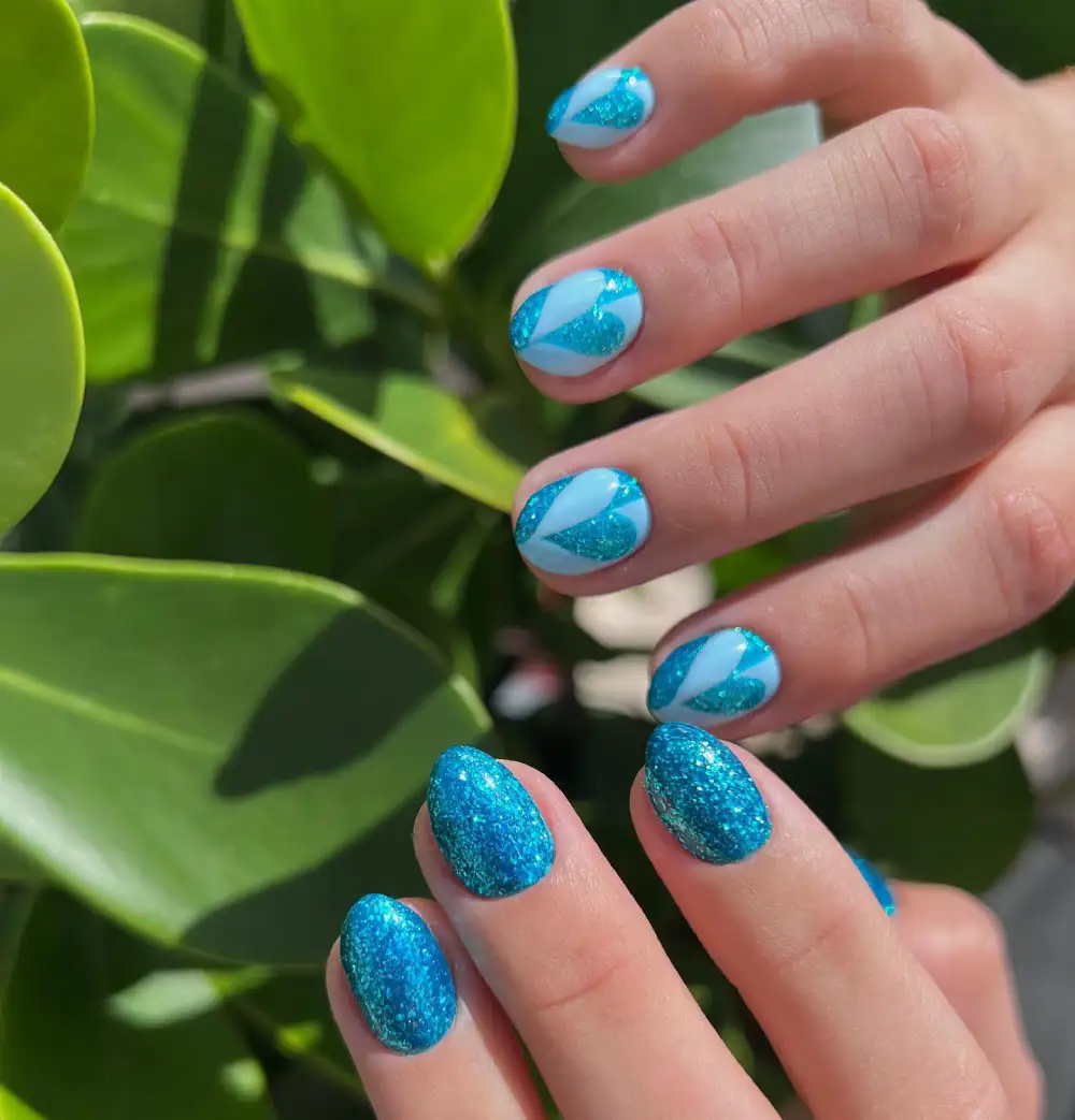 blue valentine nails