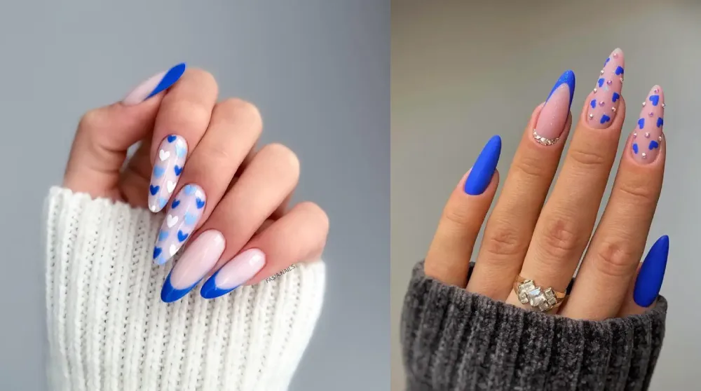 Blue Valentine Nails That Are Bold, Beautiful, and Elegant