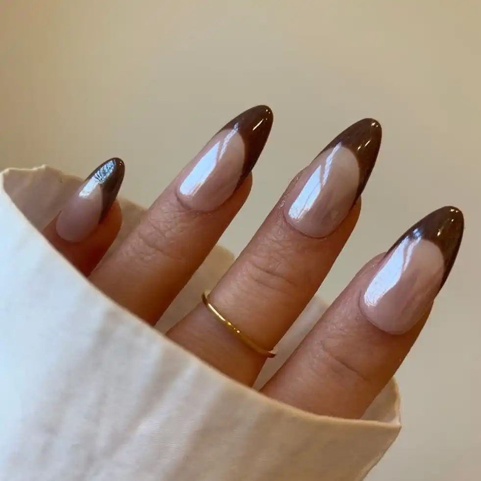 brown nails design