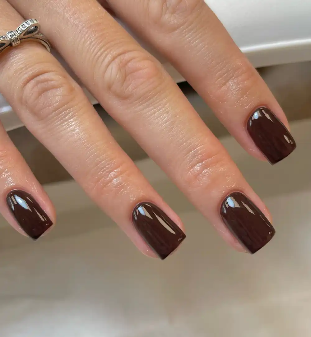 brown nails design