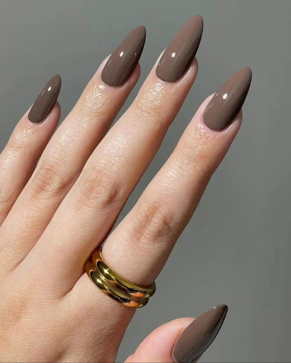 brown nails design