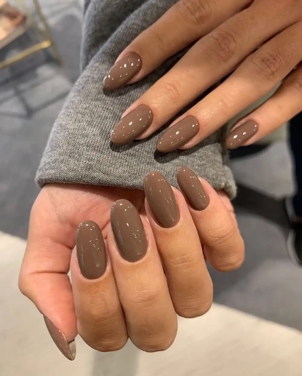 brown nails design