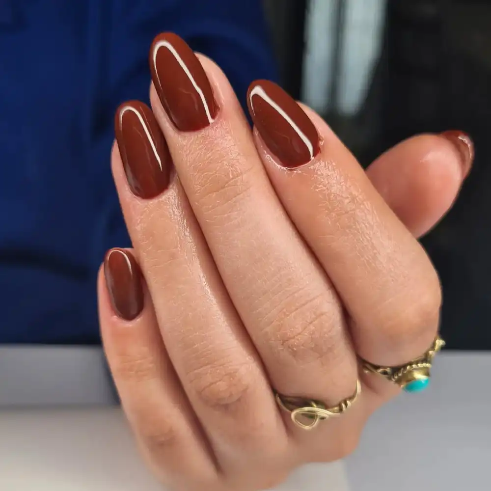 brown nails design