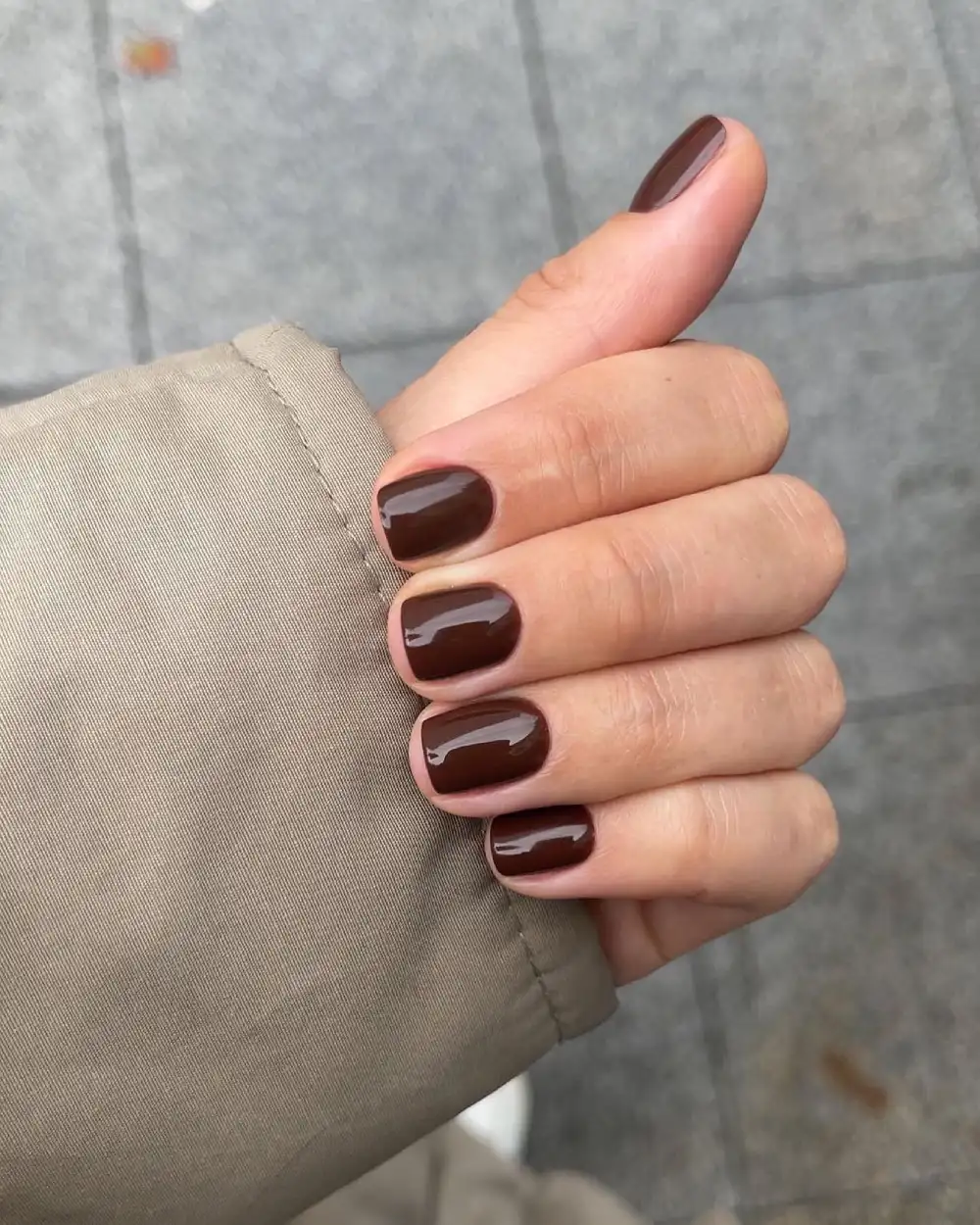 brown nails design