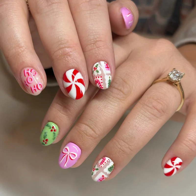 cute christmas nails