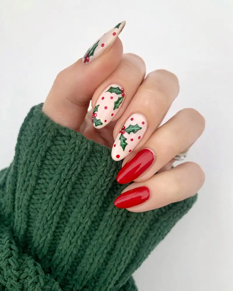 cute christmas nails