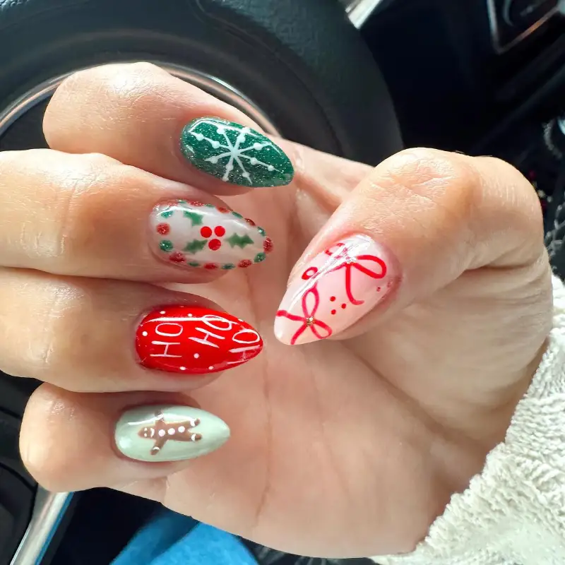 cute christmas nails