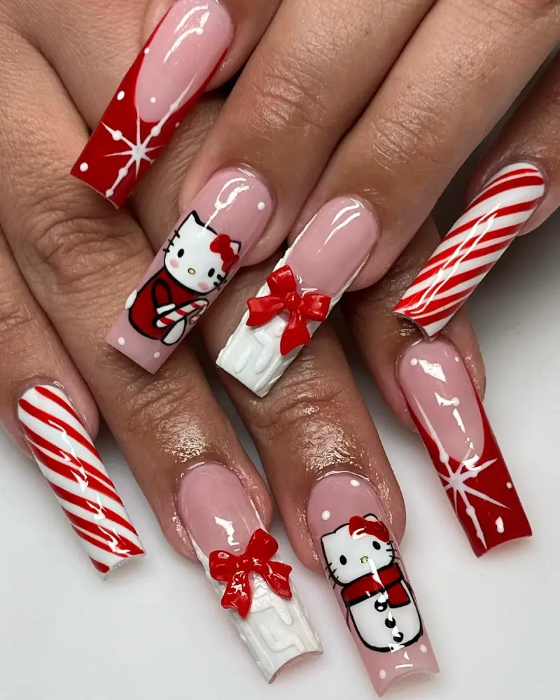 cute christmas nails