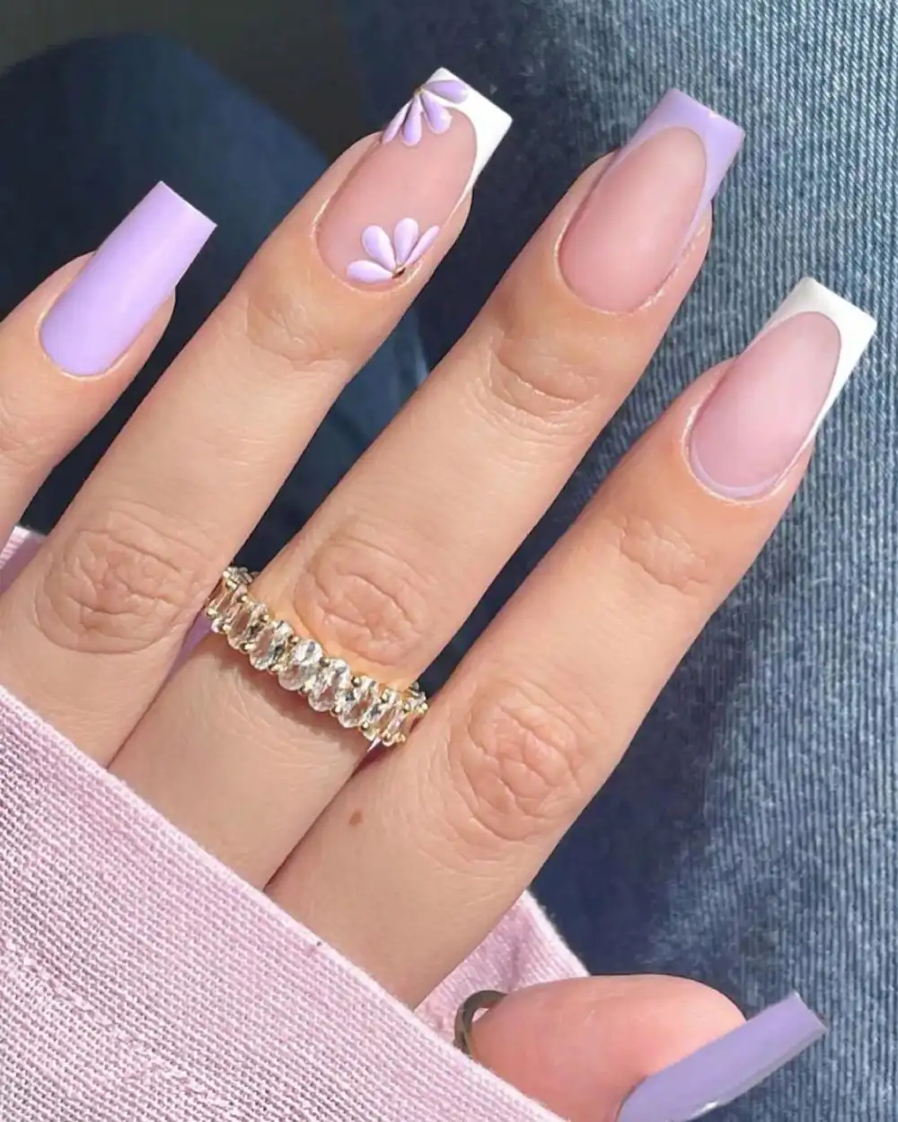 french tip nails