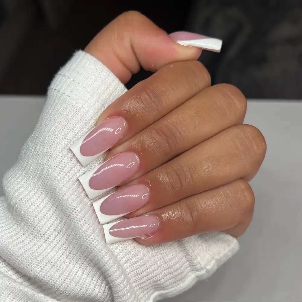 french tip nails