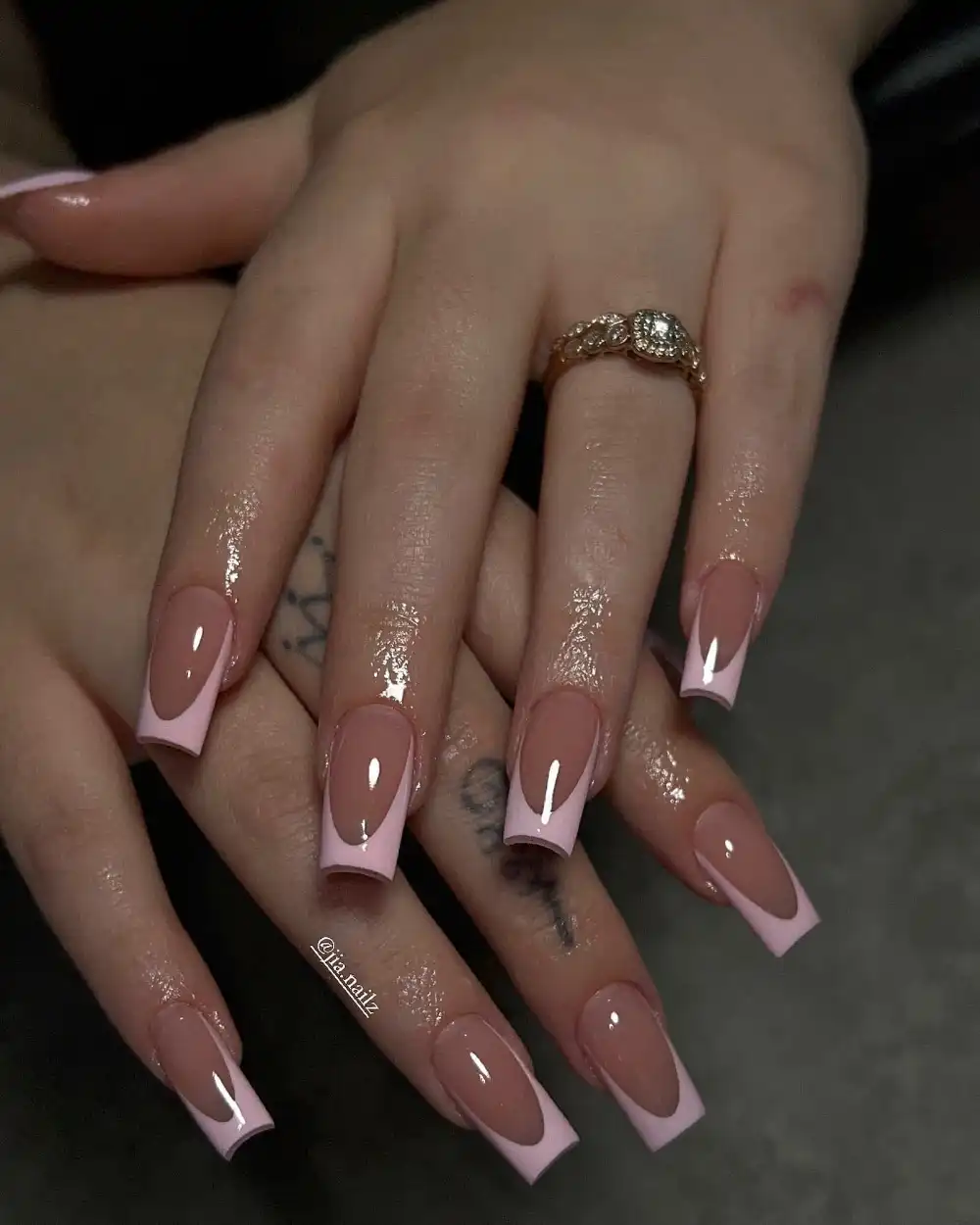 french tip nails