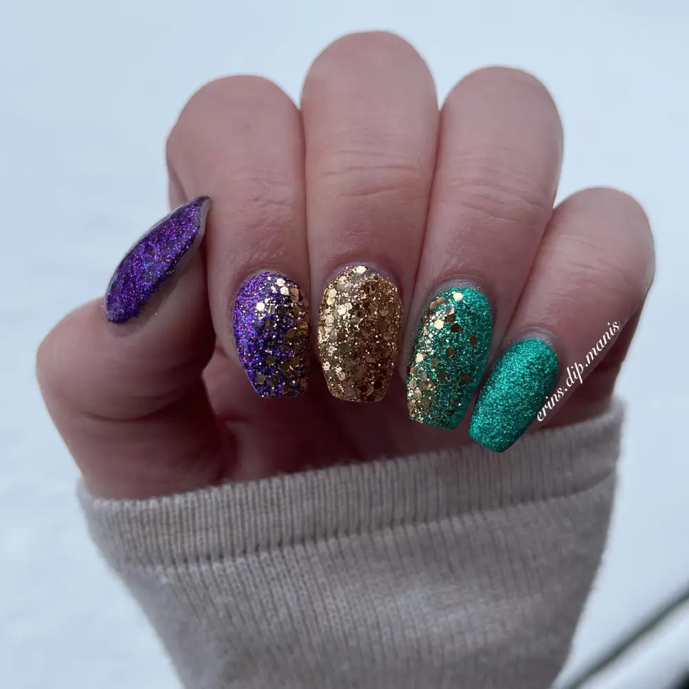 mardi gras nails