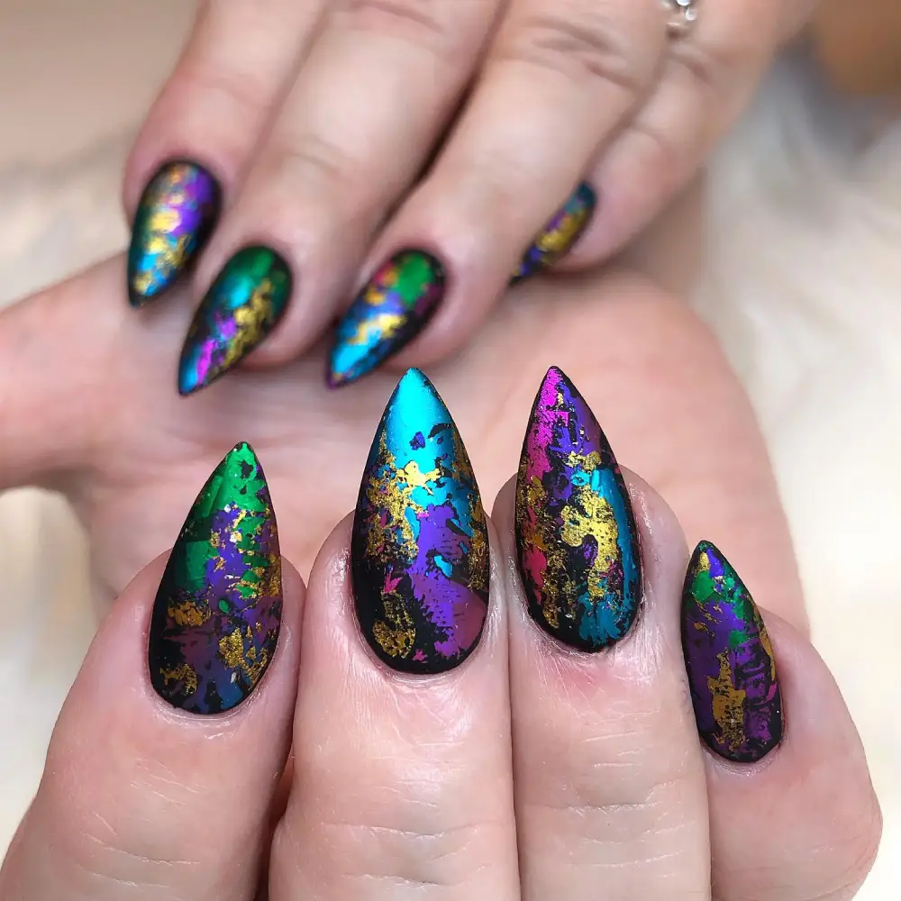 mardi gras nails