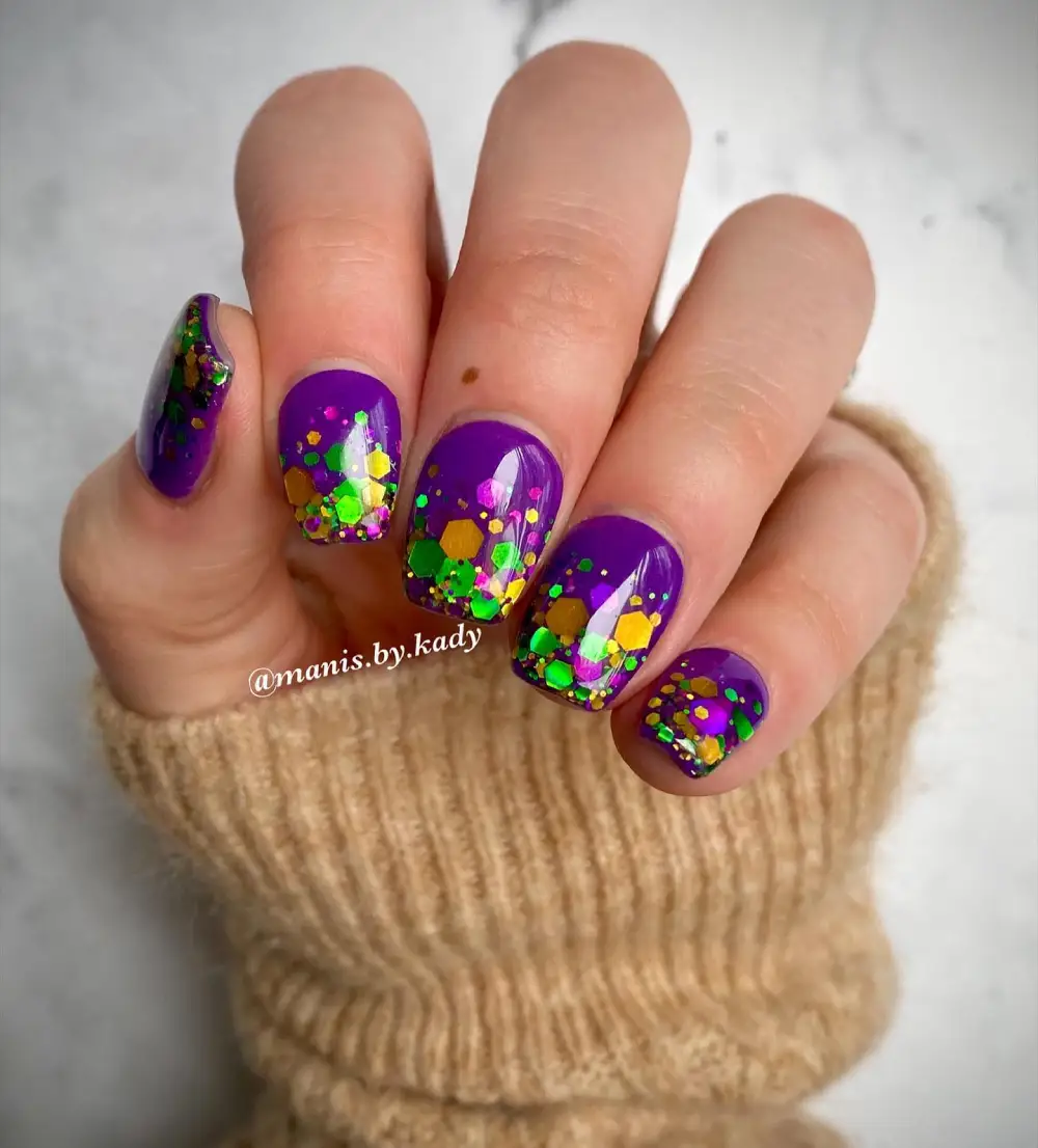 mardi gras nails