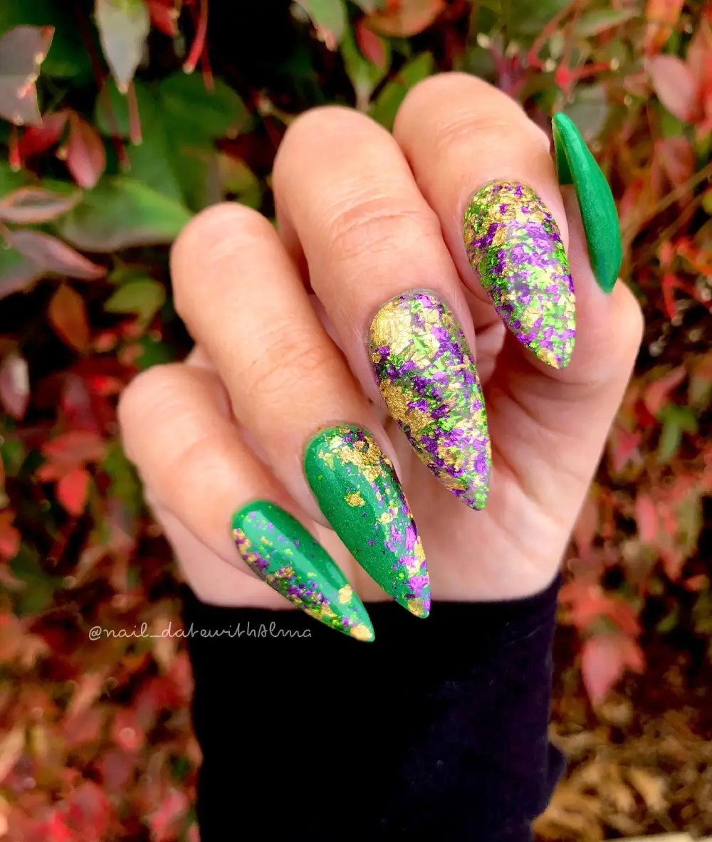 mardi gras nails