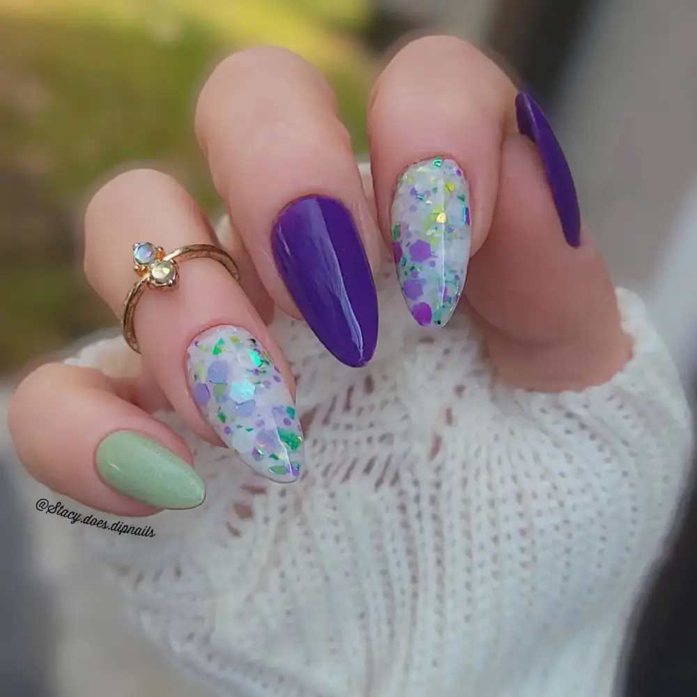 mardi gras nails