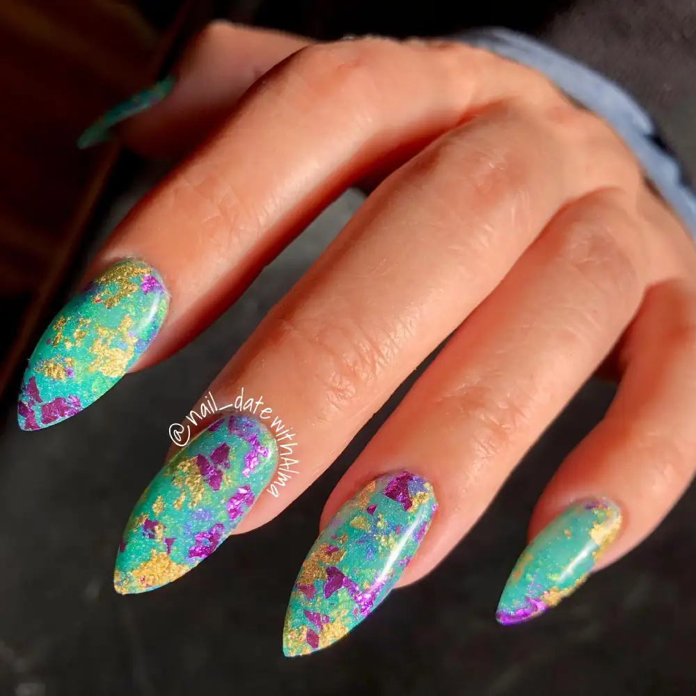 mardi gras nails