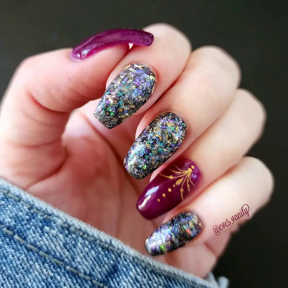 mardi gras nails