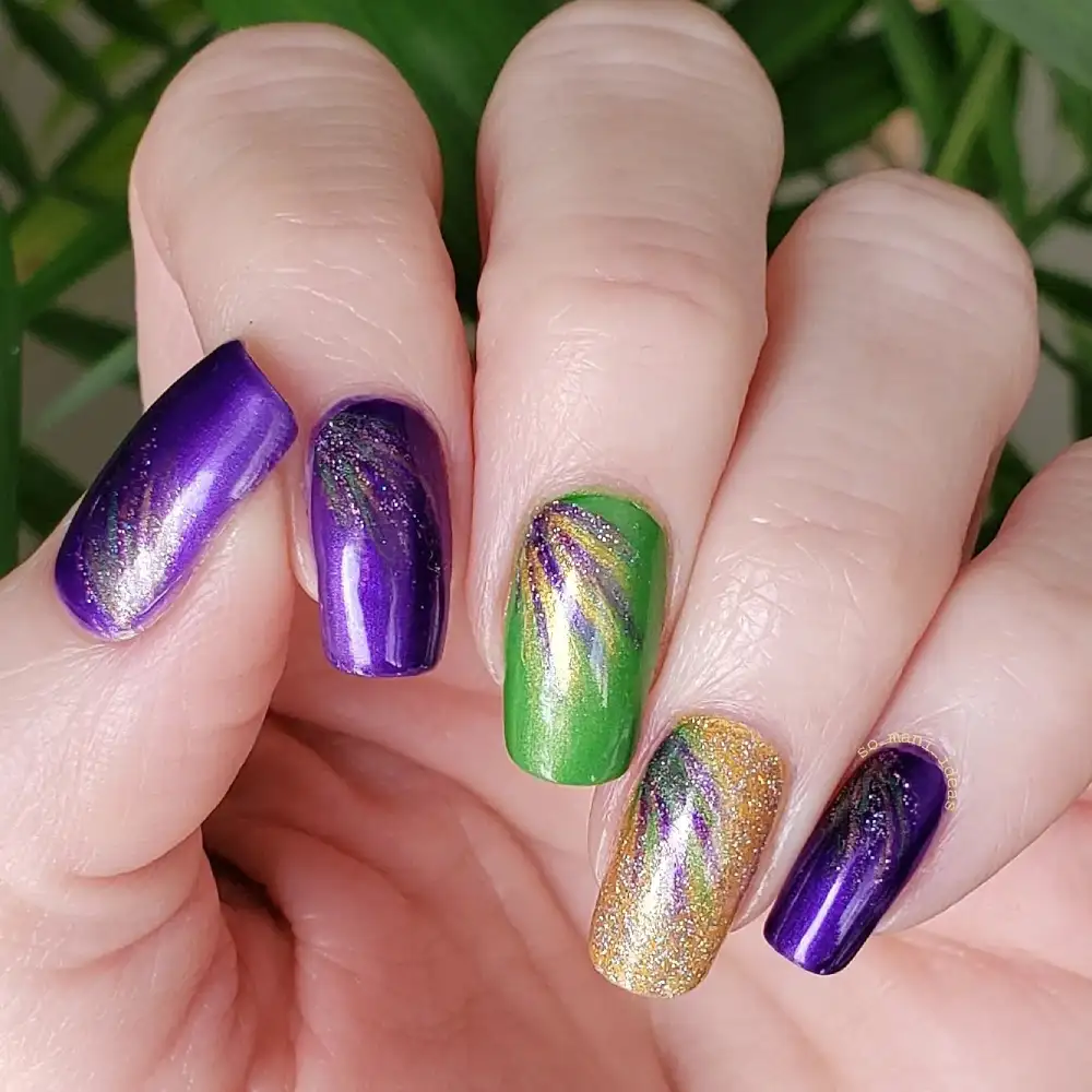 mardi gras nails