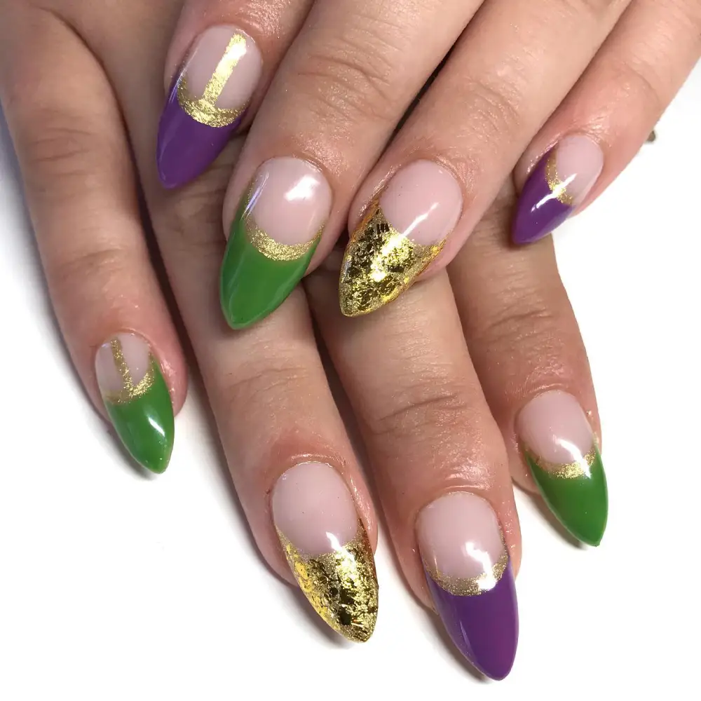 mardi gras nails