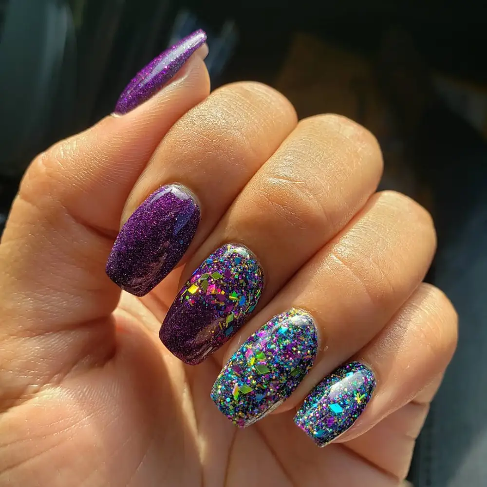 mardi gras nails