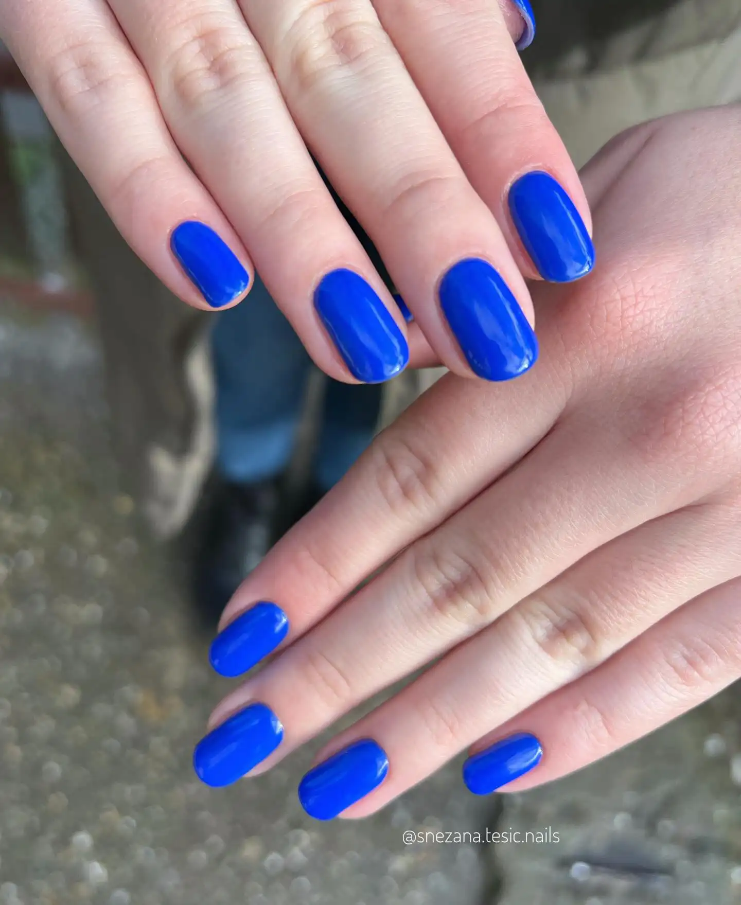 royal blue nails