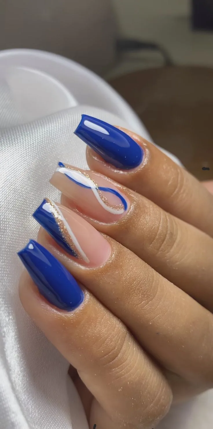 royal blue nails
