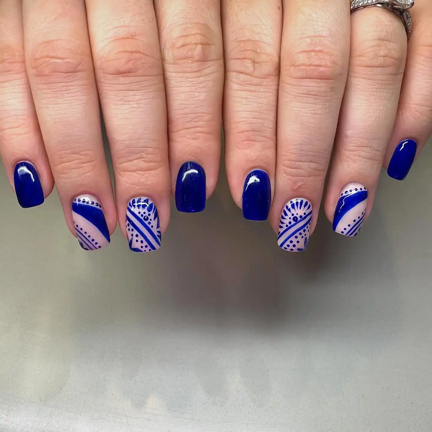 royal blue nails