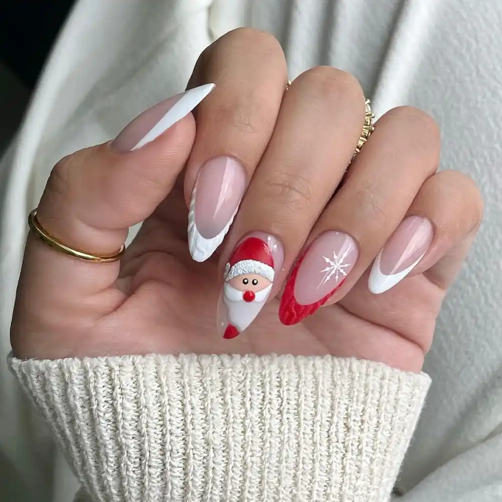 simple christmas nails