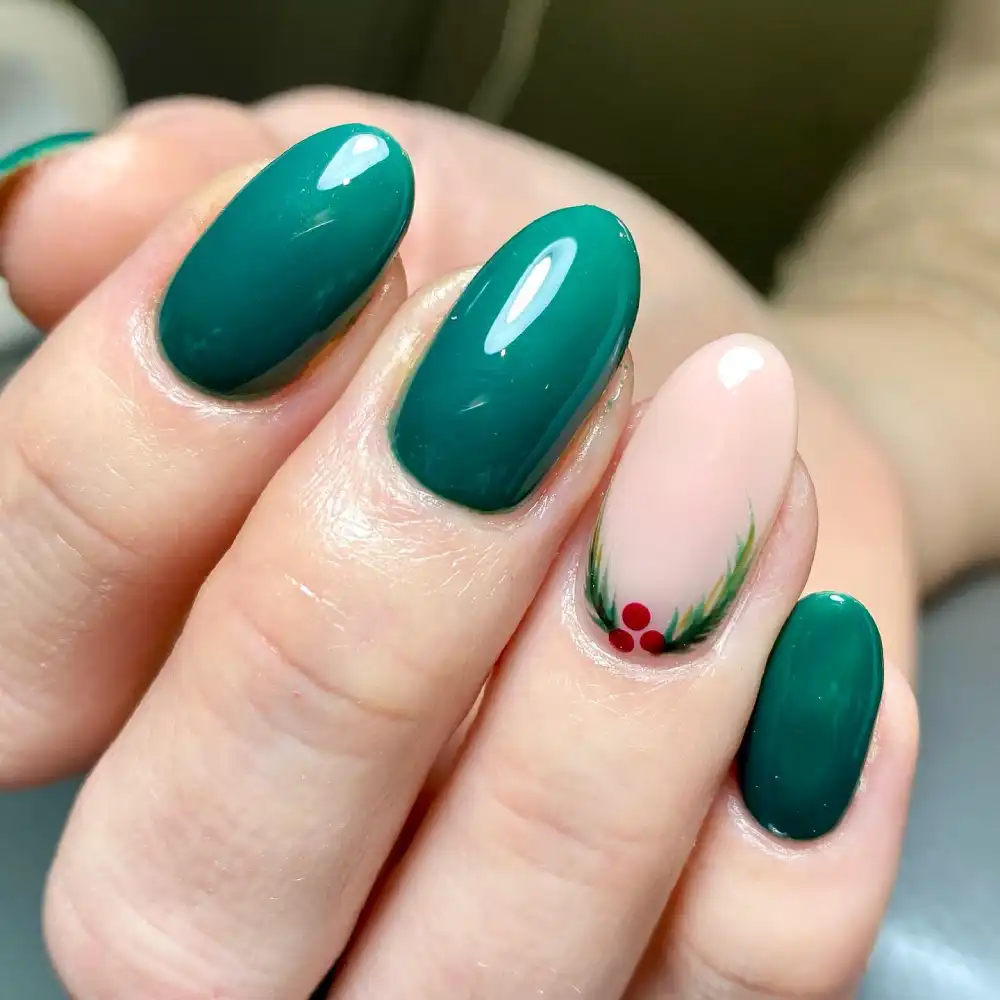 simple christmas nails