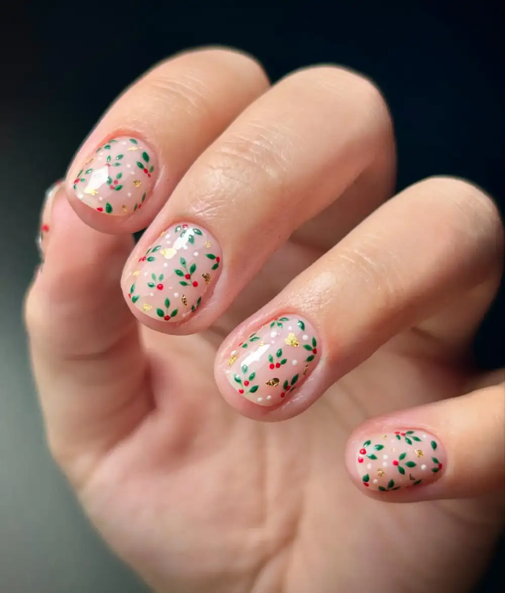 simple christmas nails