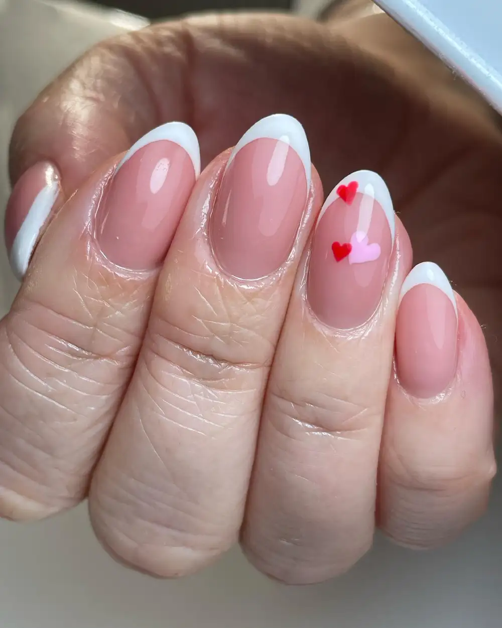 simple valentines day nails