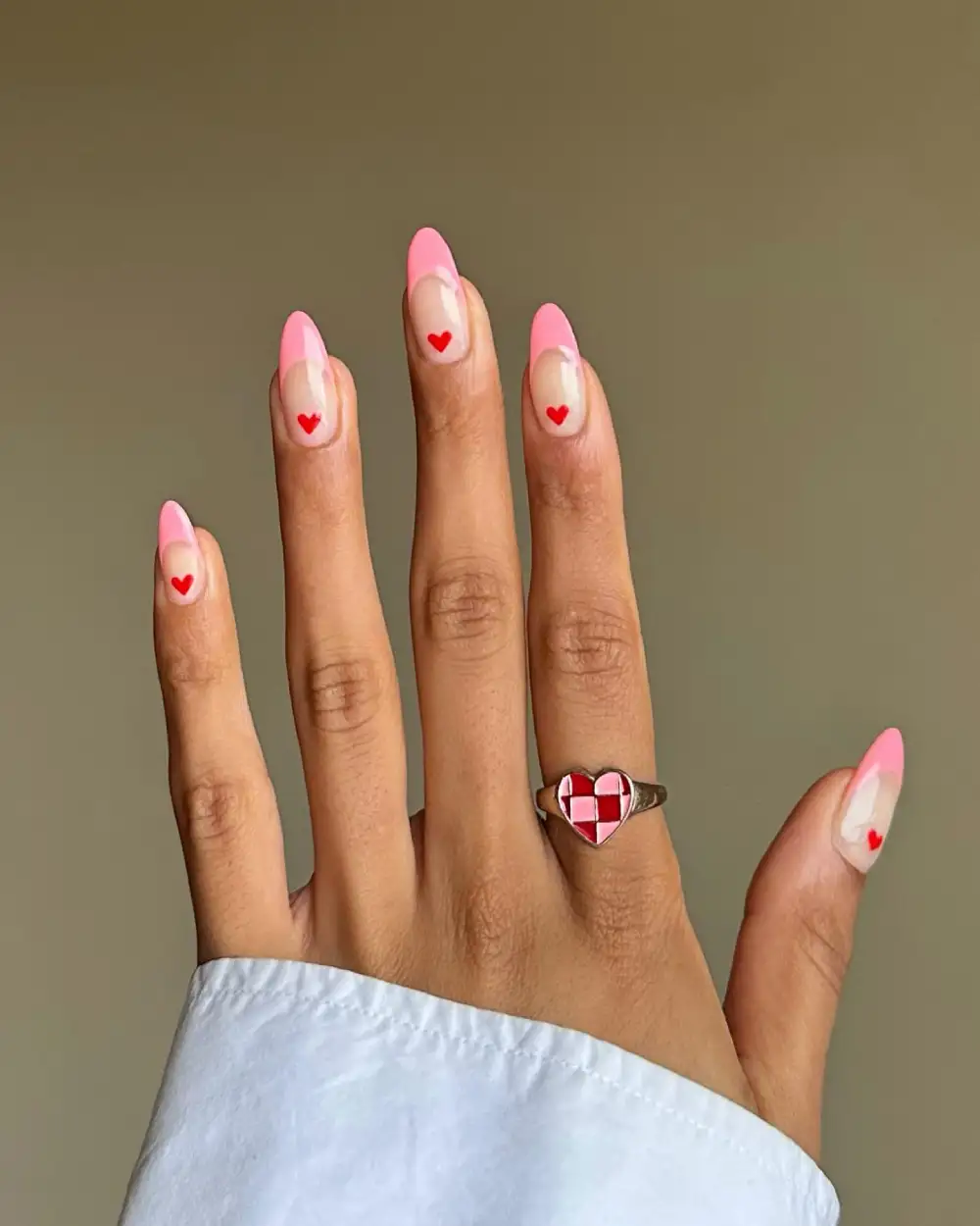 simple valentines day nails