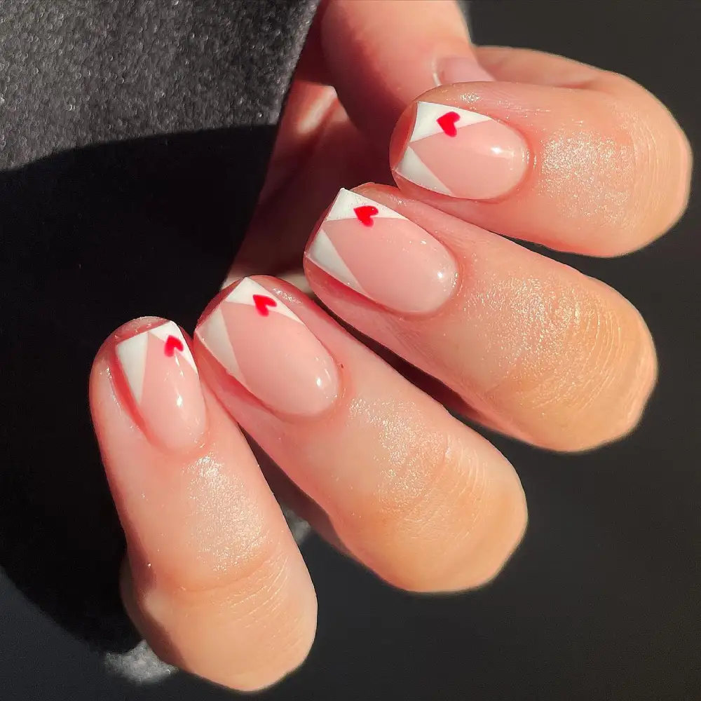 simple valentines day nails