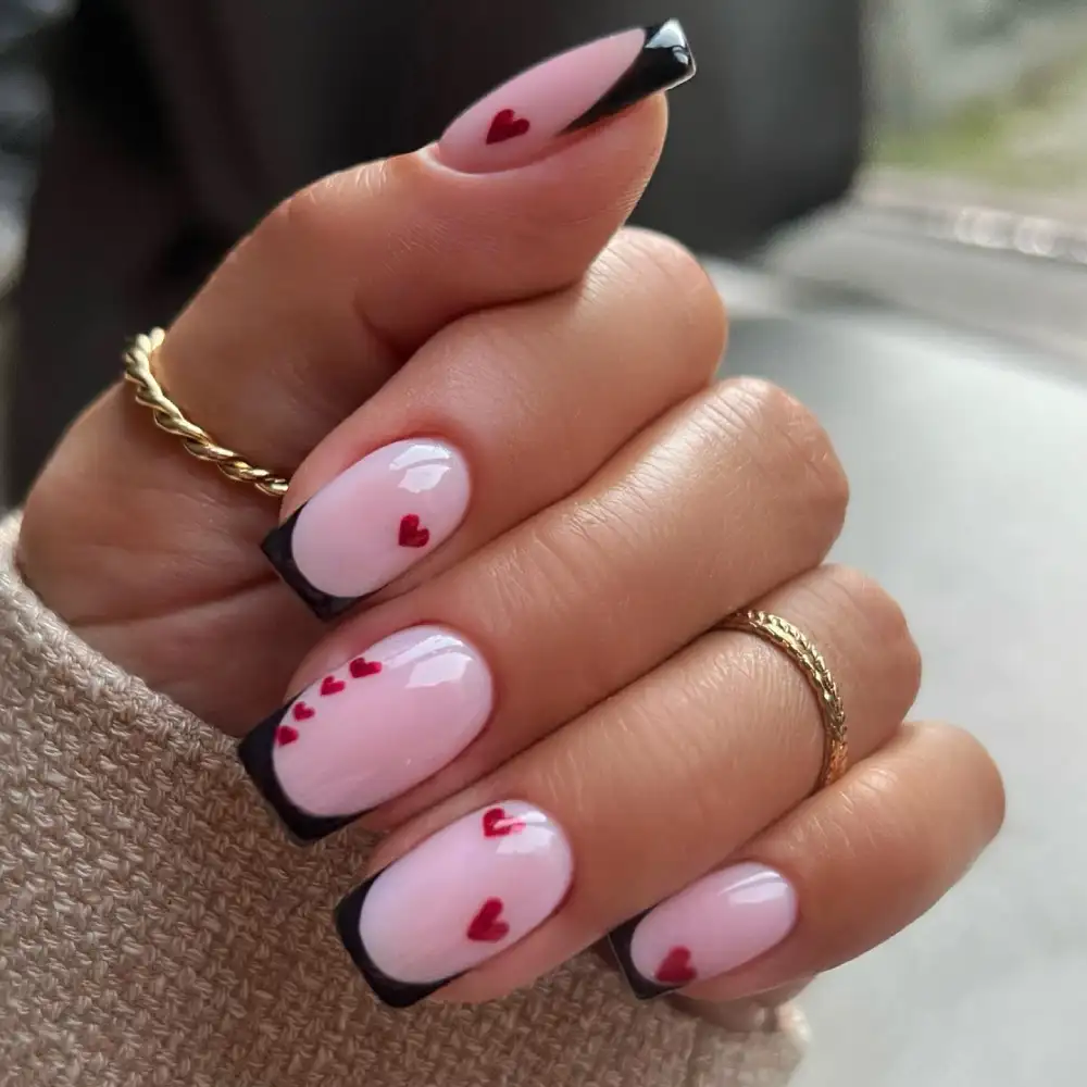 simple valentines day nails