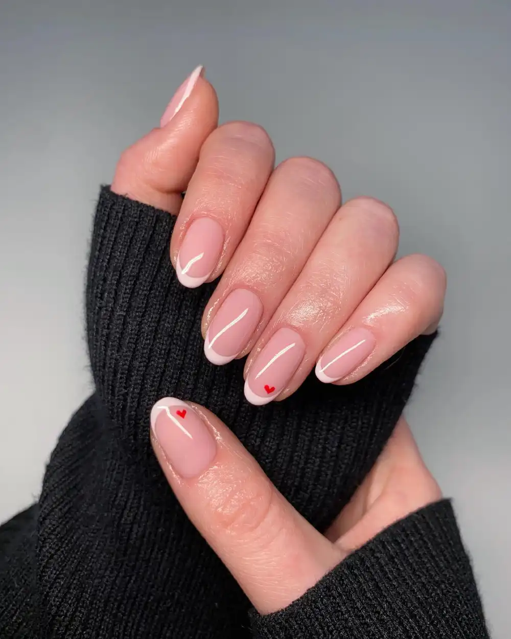 simple valentines day nails