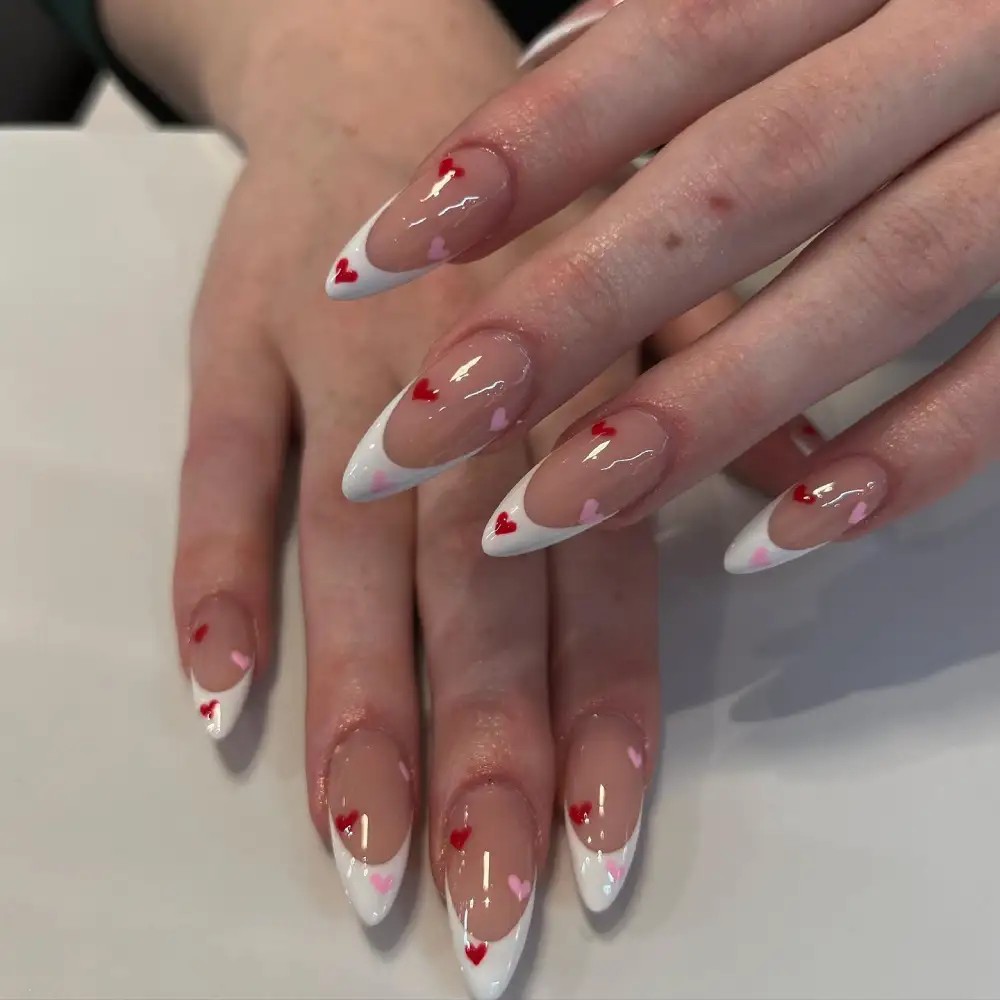 simple valentines day nails