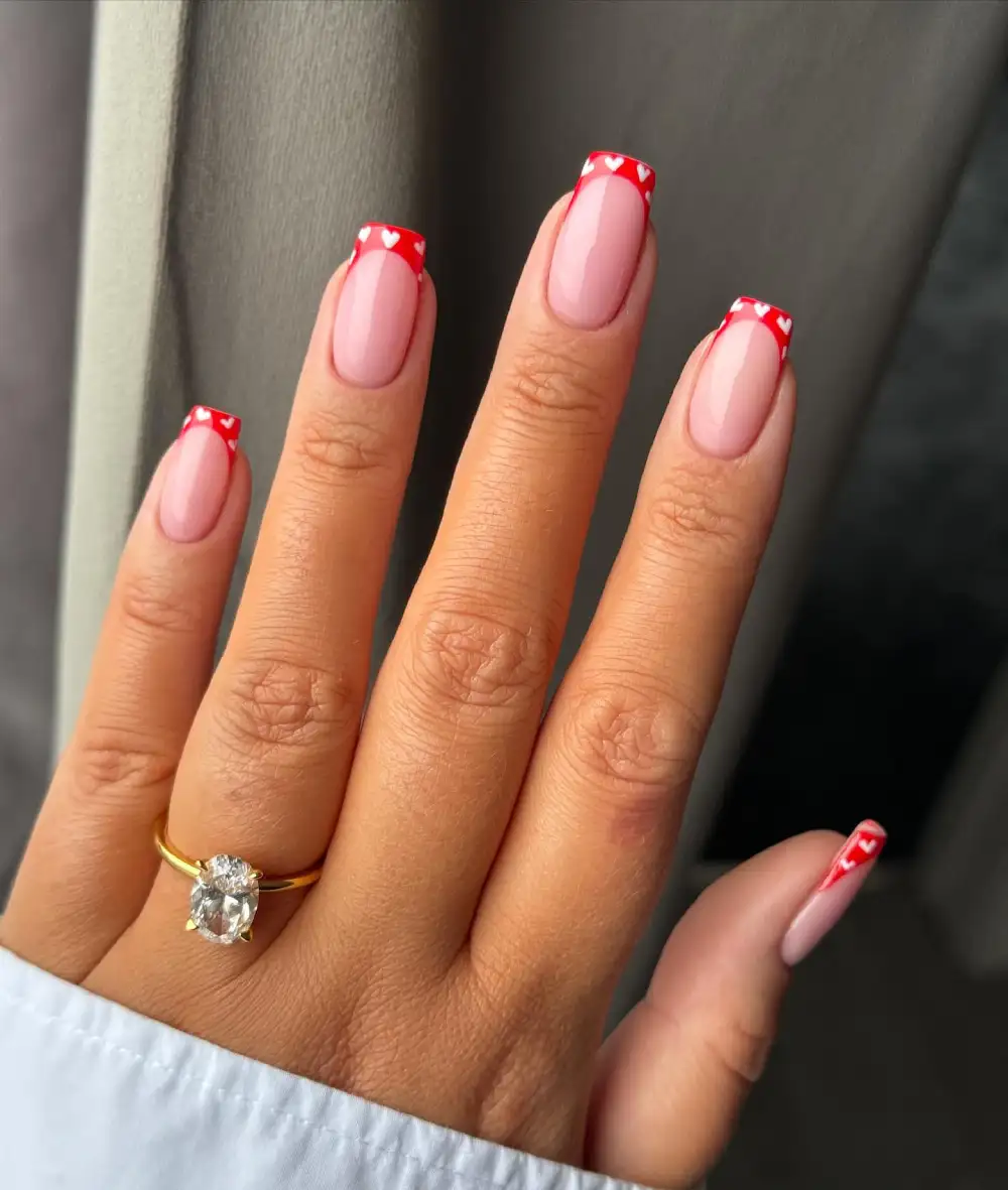 simple valentines day nails