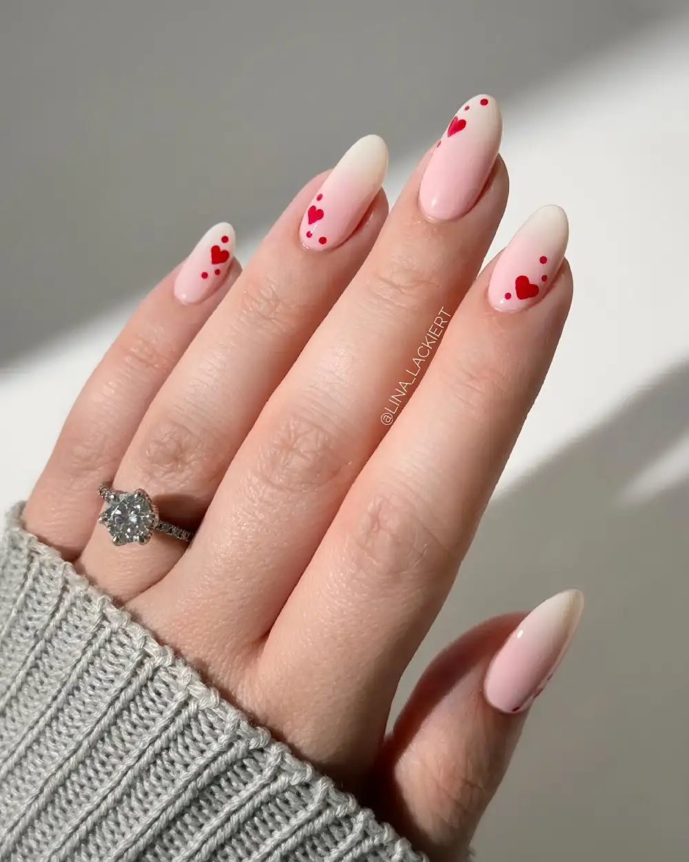 simple valentines day nails