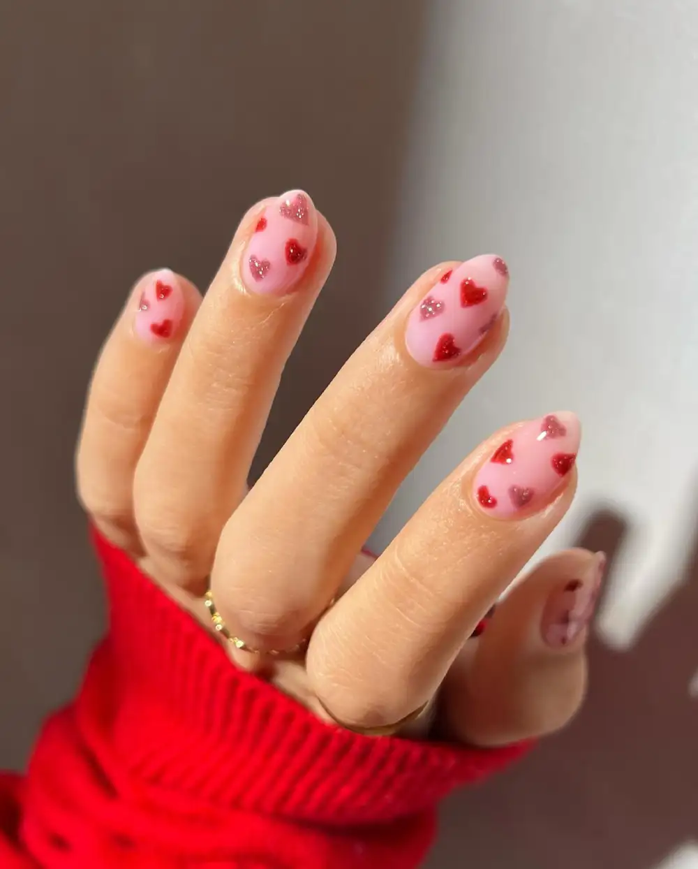 simple valentines day nails