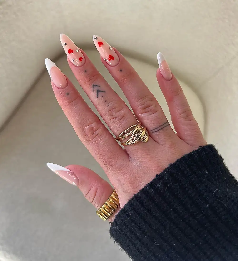 simple valentines day nails