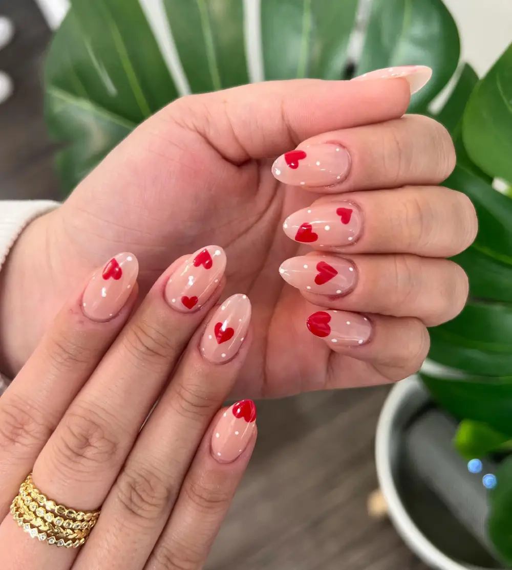 simple valentines day nails