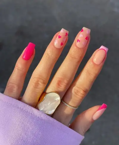 Square Valentine Nails That Are Sweet, Stylish, and On-Trend