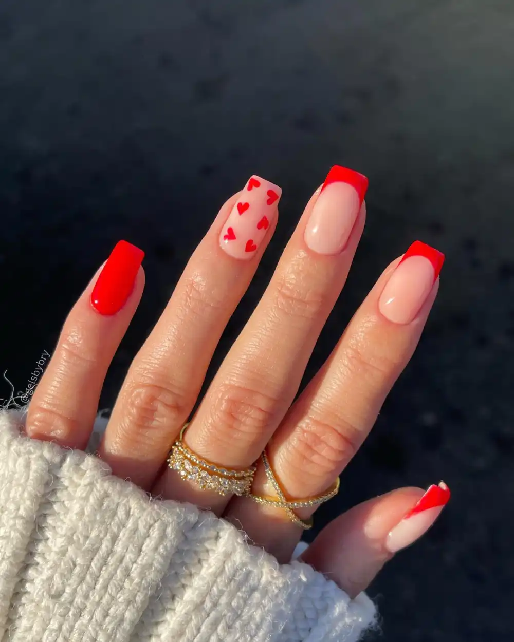 valentines day nails