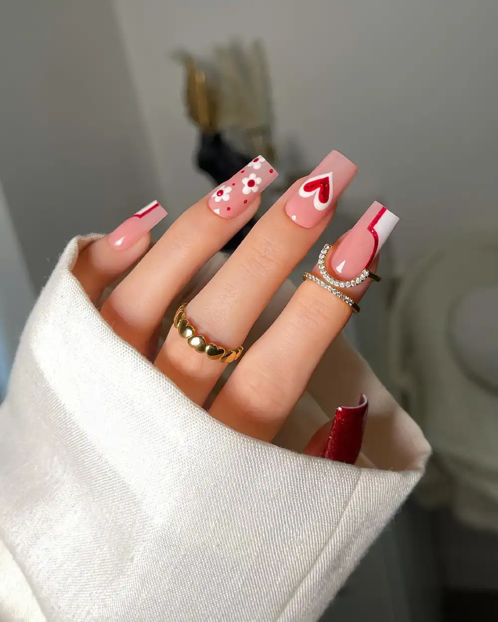 valentines day nails