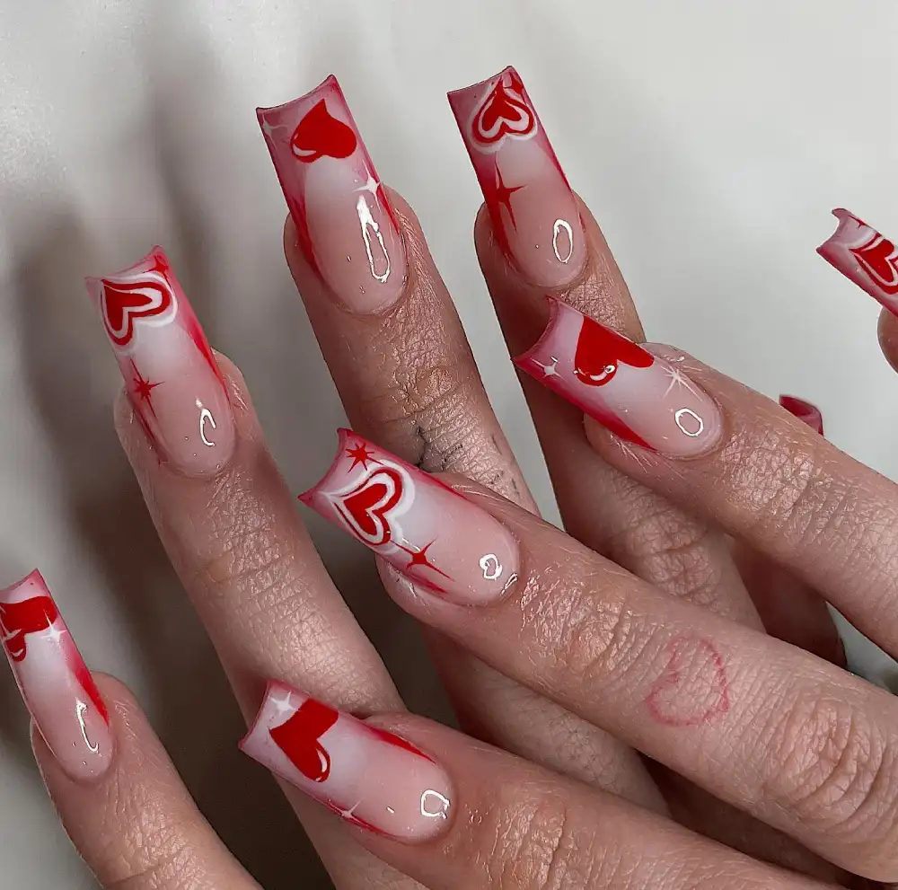 valentines day nails